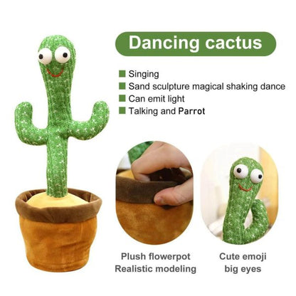 New Dancing Cactus Toy, Talking Tree Cactus Plush Toy Free Home Delivery Limited Stock Available Azadi Sale