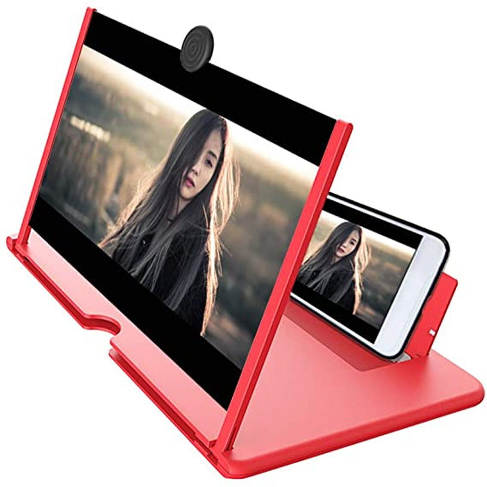Full HD Mobile Phone Screen Amplifier Pull-out HD Video Mobile Phone Desktop Lazy Magnifying Glass Holder  Limit Stock 12 Inch Size