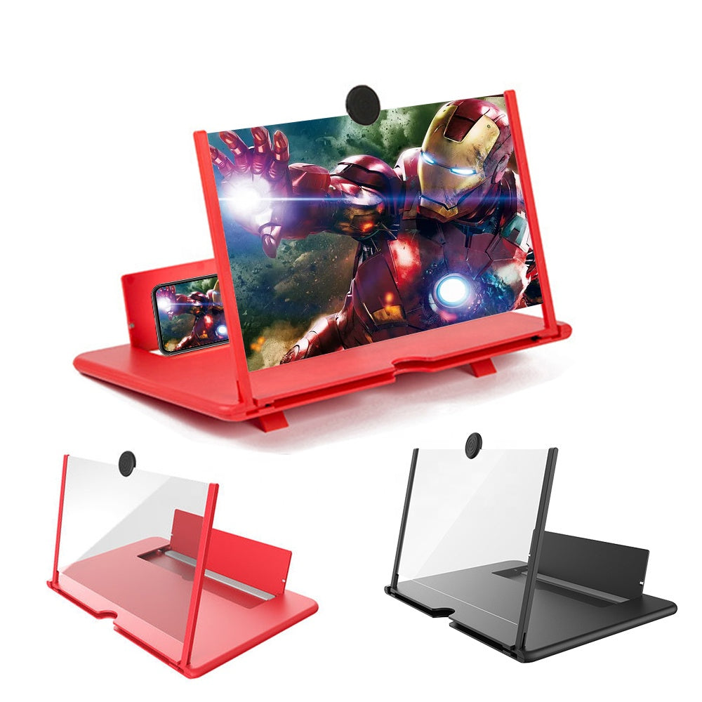Full HD Mobile Phone Screen Amplifier Pull-out HD Video Mobile Phone Desktop Lazy Magnifying Glass Holder  Limit Stock 12 Inch Size