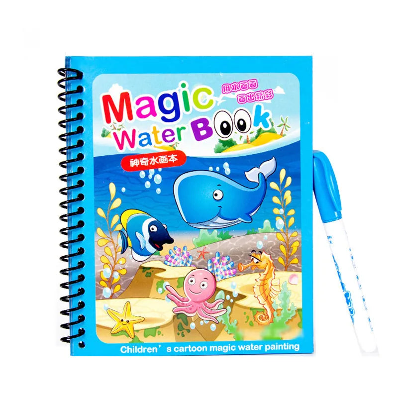 Magic Water Painting Book For Kids (Reuseable) Book Limited Stock Available