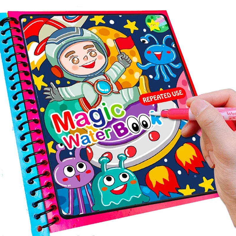 Magic Water Painting Book For Kids (Reuseable) Book Limited Stock Available